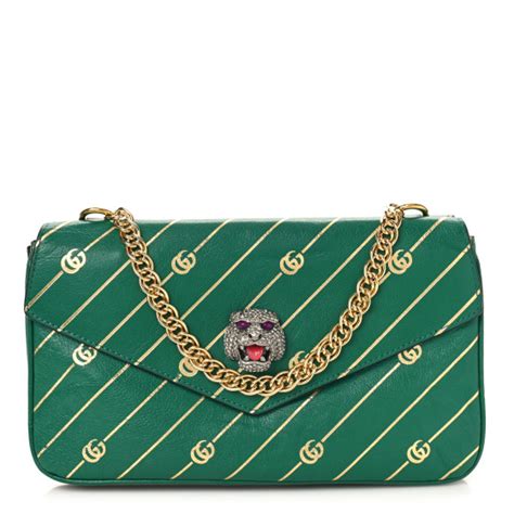 gucci thiara green|GUCCI Calfskin Medium Thiara Double Envelope Shoulder Bag .